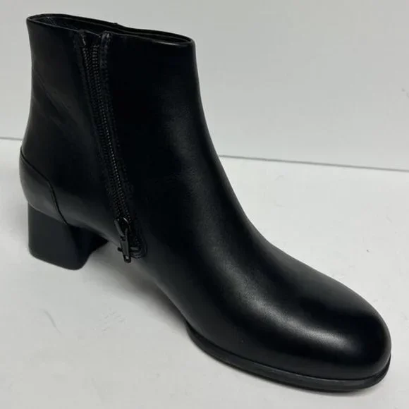 Camper Womens Katie Bootie Black Leather Size EU39 M US9